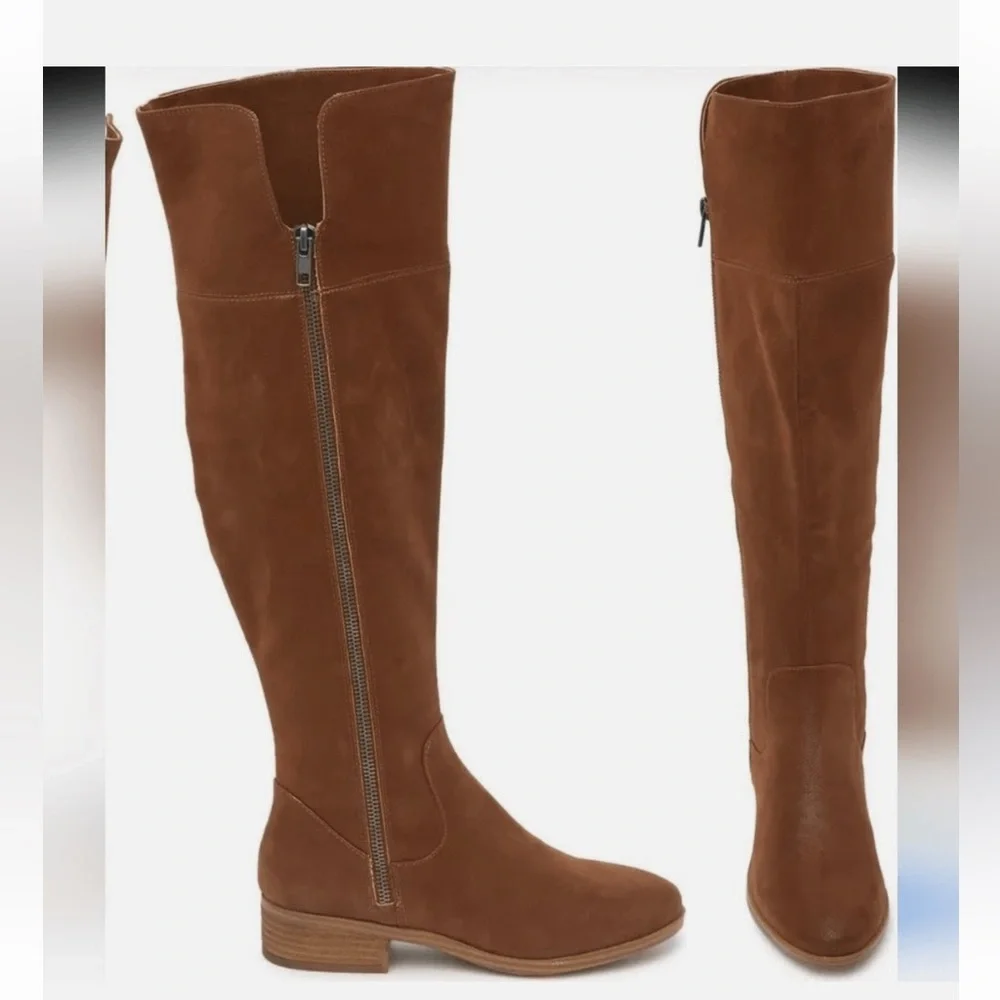 New‎ MIA Women’s Caryson Brown Over The Knee Boots Round Toe Regular Calf Width